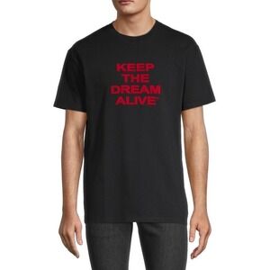 Zadig & Voltaire Keep The Dream Alive T Shirt Black Graphic Tee z2‎